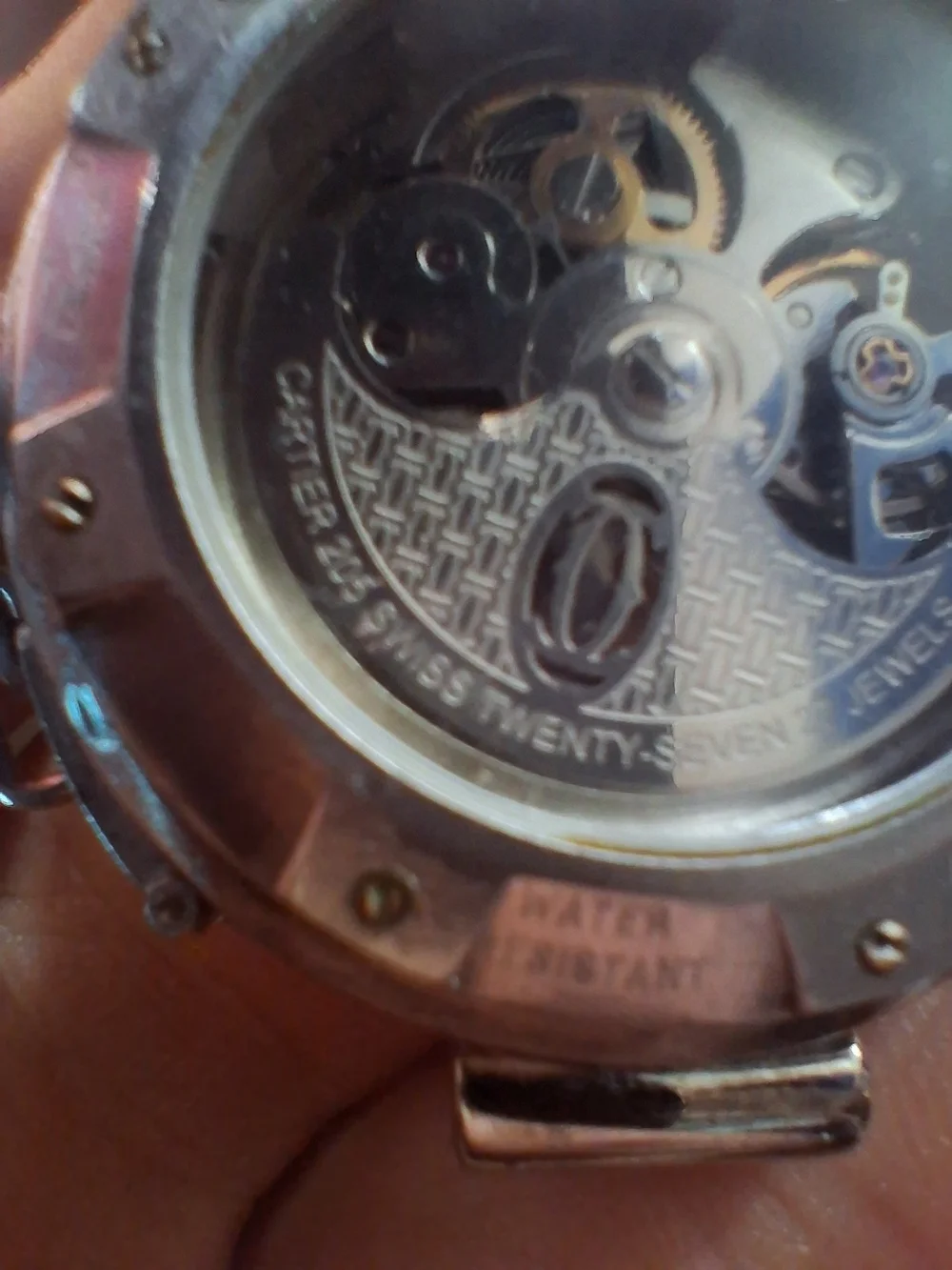 Authentic Pasha Cartier Skeleton Style Watch 2111 Series